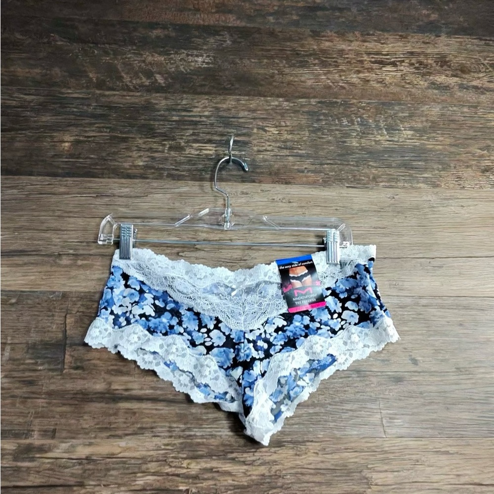 Maidenform Blue‎ Floral Boyshorts
